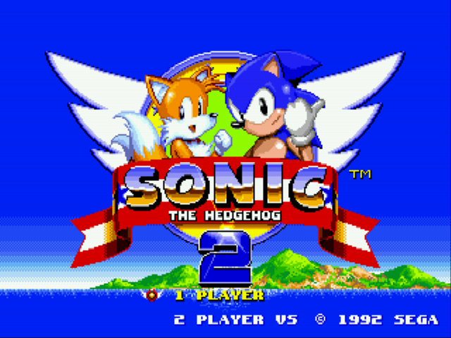 Sonic 2 Flicky Turncoat Edition (beta) Title Screen